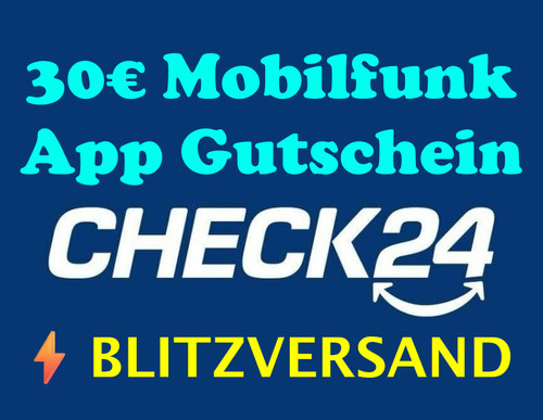 Check24 mobilfunk app - check24, 30€
